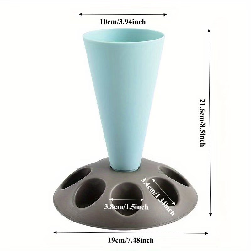 A Set of 17 Multi-Head Piping Bag Holders, Convenient for Filling Frosting Piping Bags, Can Hold Nozzle Decorating Tips, Baking Accessory Stands, Including Various Nozzle Shapes, Suitable for Professional And Home Baking, Ideal Baking Supplies