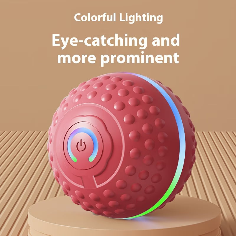 A Self-Bouncing Dog Toy Ball That Is Smart And Jumps, Rechargeable Via USB, Suitable for Indoor And Outdoor Play for Small to Medium-Sized Dogs